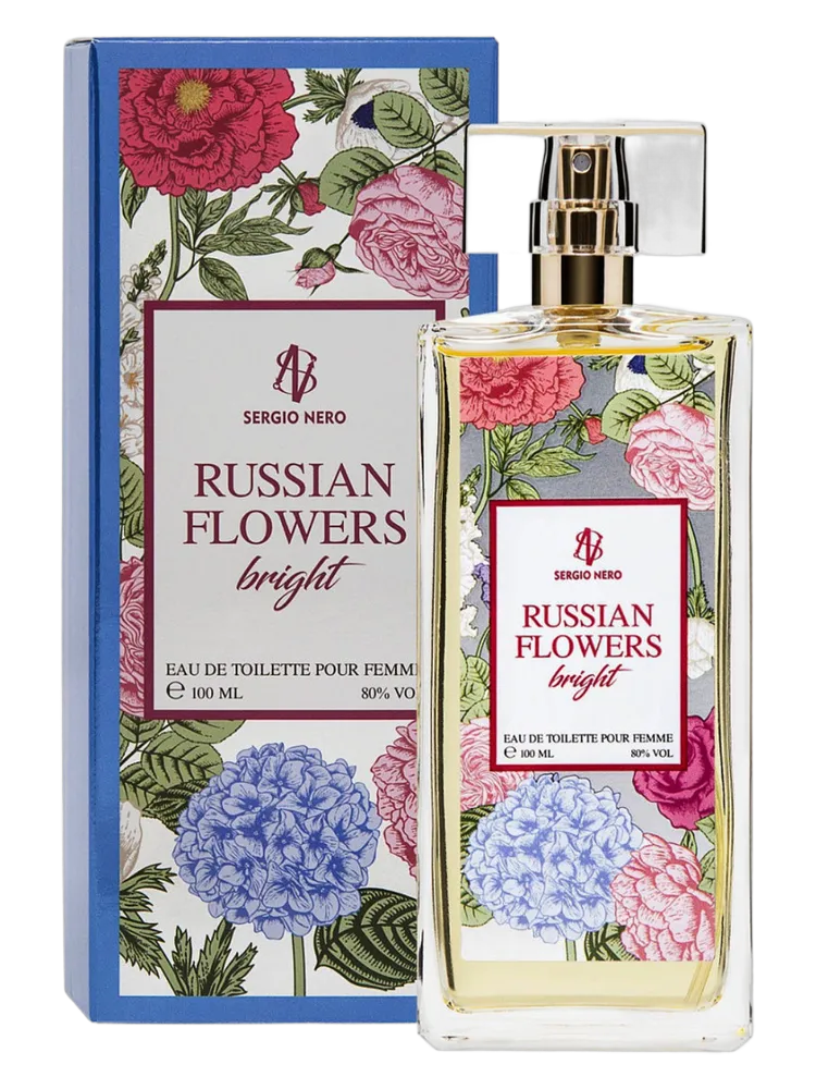 Russian Flowers Bright by Sergio Nero