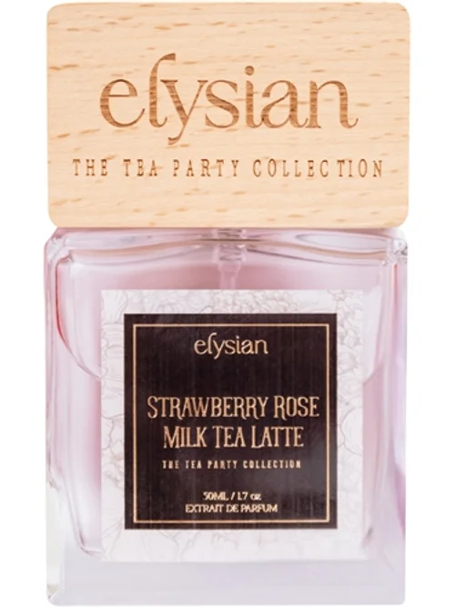 Strawberry Rose Milk Tea Latte by Elysian
